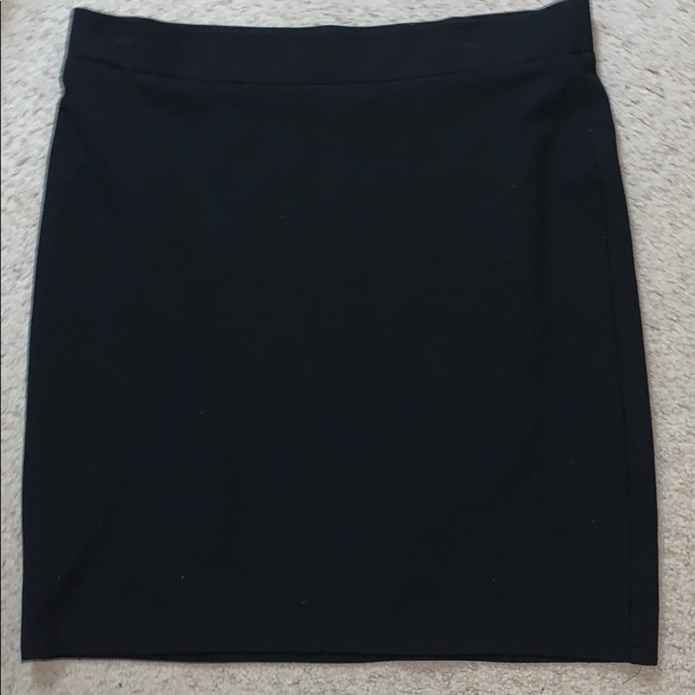 J. Jill Black Polyester Skirt